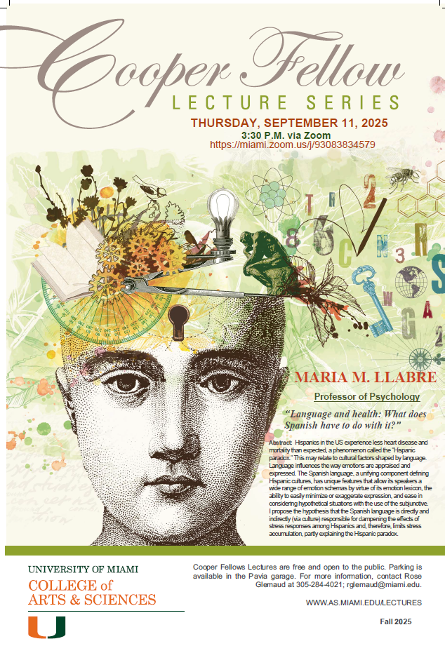 Click this Image of the Flyer for PDF version of the Copper fellow lecture by Maria Llabre