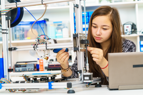 Young Scholar working in a lab